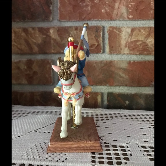 Rare 1998 Cherished Teddies Bill Carousel Horse - Picture 4 of 6